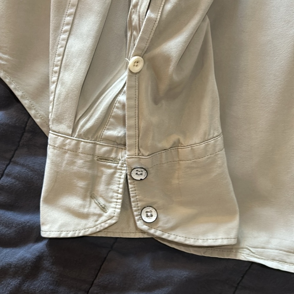 Rag & Bone Long Sleeve Button Down Short, Size L,… - image 4